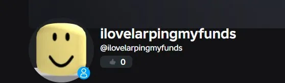 ⭐РЕДКИЙ ИМЯ ПОЛЬЗОВАТЕЛЯ⭐ @ilovelarpingmyfunds НОВОЕ ✅БЫСТРО ✅, Продажа, Voice chat: Нет