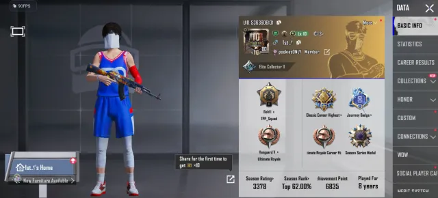 👑🔥 ANDRE DRUMMOND BASKETBALL SET 🏀 | M416 GLACIER LVL 4 ❄️ | AKM HELLFIRE 🔥 | MUCH MORE 🔥👑, Продажа, 80 уровень, Ранг: Платина, 30+ мифик скинов, 1-9 прокачиваемых оружий, 1-4 килл чатов, Нет спорт каров