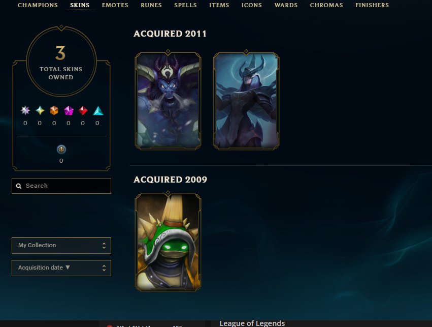 King Rammus Judgement Kayle SUPER RARE ACCOUNT from 2012, YOU TELL THE PRICE, Sale, level 22, champions 20, skins 3, Unranked