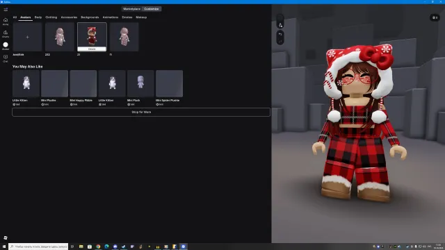 Selling a leveled up female account in Roblox, Sale, Voice chat: No