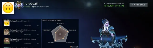 ⚜️ ВЛАСТЕЛИН 3 (4 207 MMR) ⚜️ 10 178 ПОРЯДОЧНОСТЬ ⚜️ БОЕВОЙ КУБОК + ТРОФЕИ ⚜️, Продажа, 3482 MMR, 6177 порядочности, 6177 вежливости, 3000 матчей, 2600 часов
