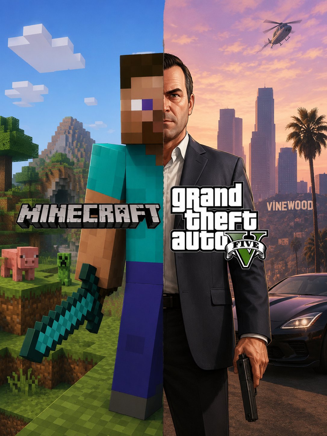 🔥 GRAND THEFT AUTO V with MINECRAFT PC (Java + Bedrock) 🔥 Permanent License | Changeable Email 🍀, Sale