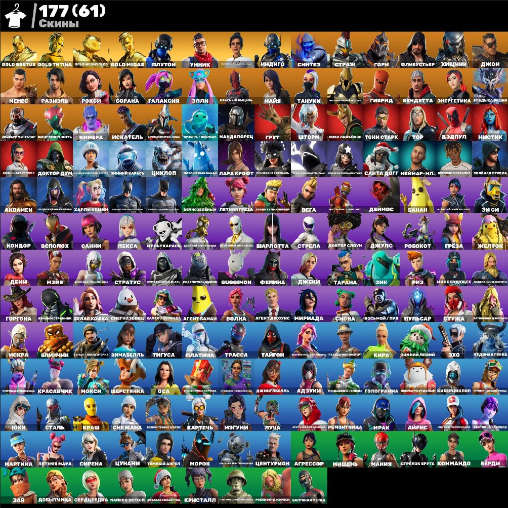 💮AUTODELIVERY💮197 skins🌺Leon S. Kennedy🫐Leviathan🌺Kratos🫐Mr. Chief🌺Slim Shady🫐Andromeda🌺Skeleton🫐, Sale, skins 197