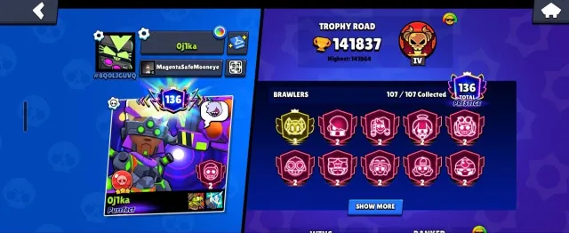 MEGA FAT ACCOUNT 140K+ TROPHIES \ VIRUS 8-BIT \ BATTLE PASS SKINS FROM SEASON 1-5 \ PRO PASS SKIN \ 30 SECONDARY
