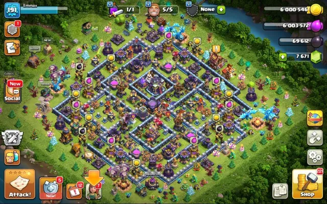 15 TH full def | 191 LVL | 79/85/51/57/26/4 | top gear | 7.6k gems | 2.1k CWL, 15 TH Home Village, 10 TH Builder Base