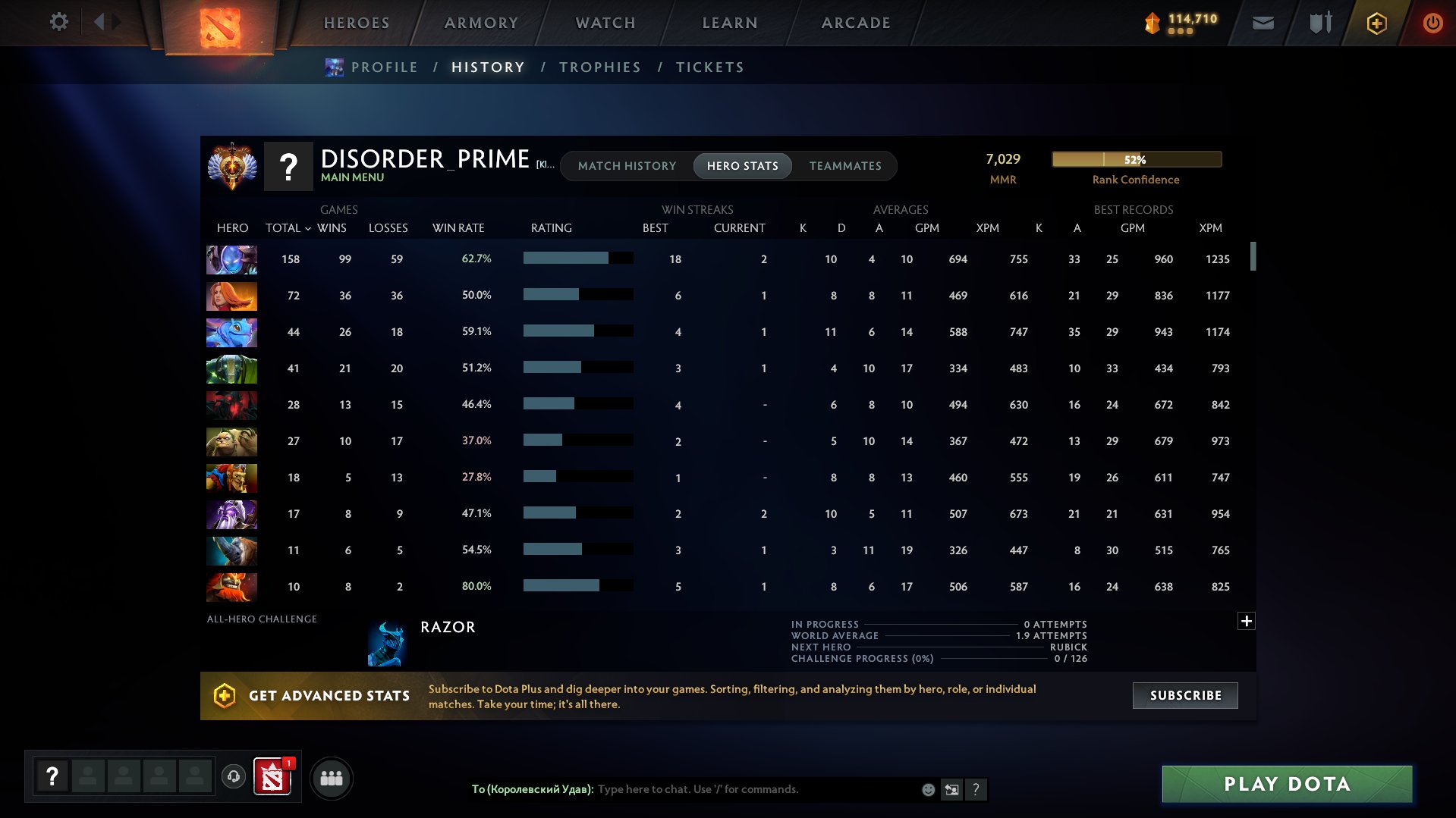 ✅ Personal account ✅ 🔥 7000 mmr 🔥 💥 Many games Turkish region 💥, Sale, 7000 MMR, 12000 Behavior score, 12000 вежливости, 1200 games, 900 hours
