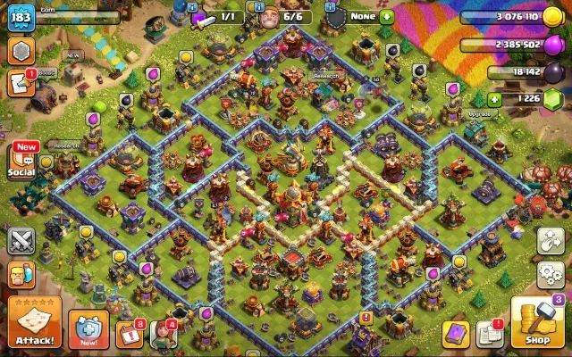 Перепривязка ✅16 TH 99% фулл | 183 LVL | 72/81/47/50/30/1 | топ снаряга + 1к гемов, 16 TH Родной Деревни, 8 TH Строителя