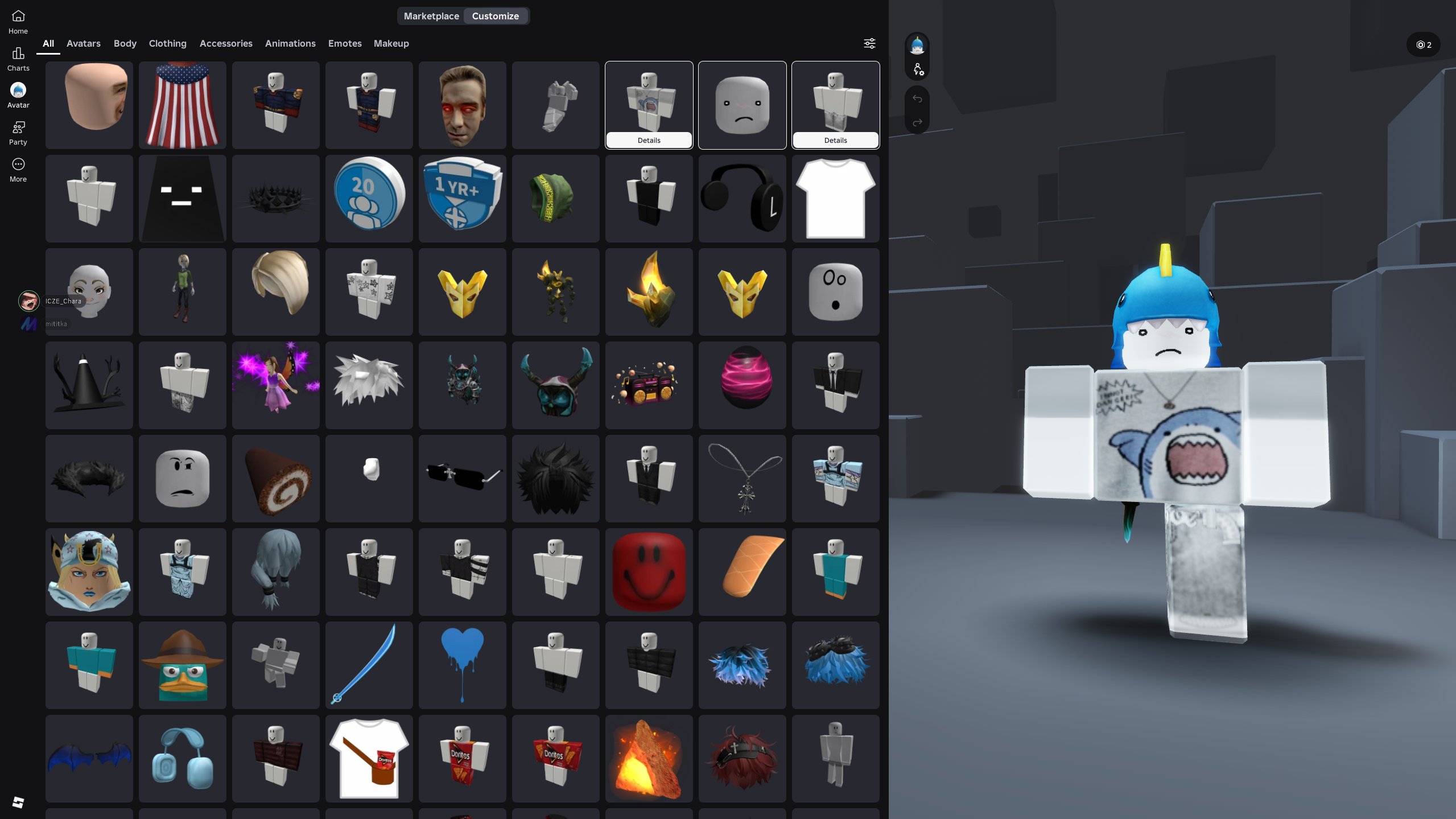 🙌DONATION ACCOUNT OF 2021🙌💕Original Korblox💕👍Progress in almost all popular games👍, Sale, Voice chat: No