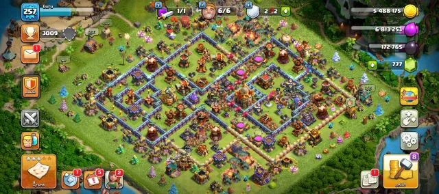 💜💙[Clash of Clans]💜💙[16 th]💜💙[FULL ACCESS]💜💙[DATA CHANGE + MAIL]💜💙Guarantee💜💙max town, 16 TH