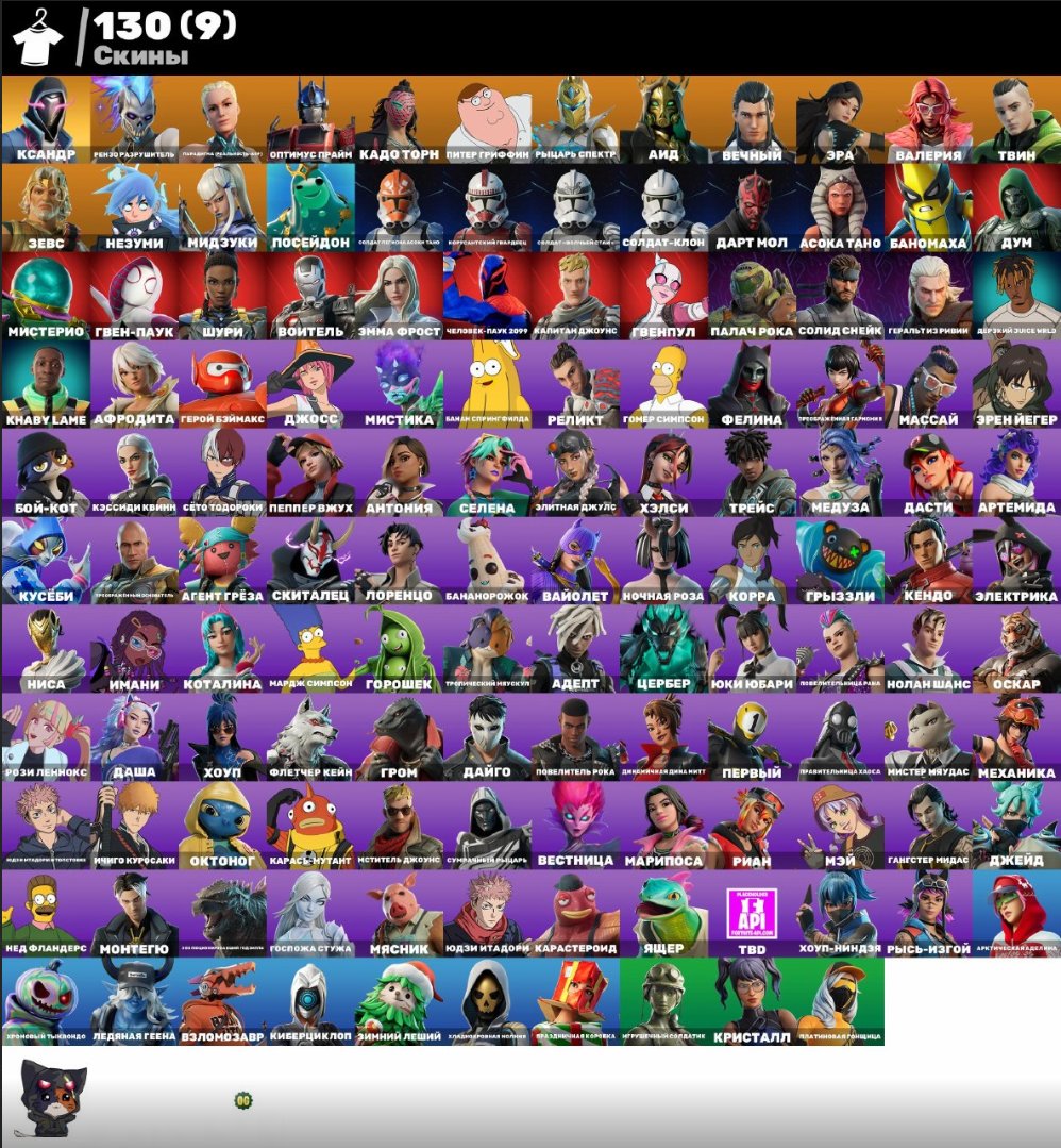 💟AUTO-ISSUE💟Cotalina🟣CyberCyclops🌸Chaos Girl🟣Dusty🌸Aphrodite🟣Yuki Yubari🌸Violet🟣Dasha🌸, Sale, skins 130