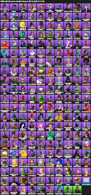 💦209 СКИНОВ💦💎Michael Myers | Jack Skellington | Sub-Zero| He-Man | Dino Megazord | General Grievous💎, Продажа, скины 209