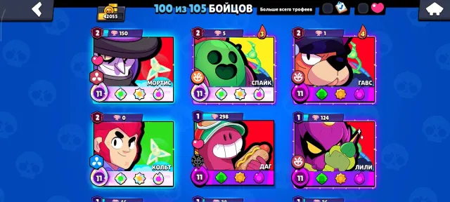40k trophies 5-6 11 power 3 silver skins, 40000 trophies, 100 brawlers, 24 primes
