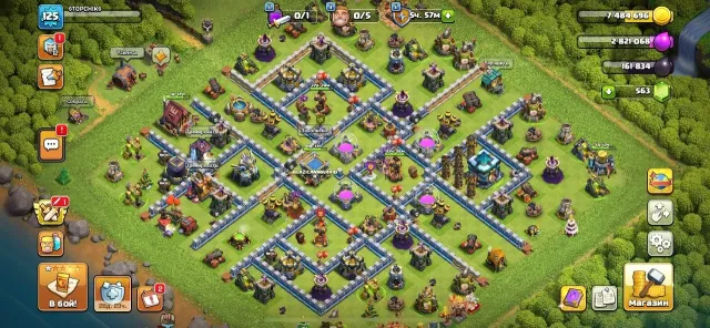 Фулл 13 тх с 5 строителями, 13 TH Main Village, 9 TH Builder