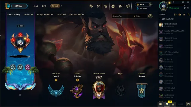 Main Beta Account – Season 1 Account – 476 Skins – All Heroes Unlocked – Rare and Valuable Icons, Sale, level 389, champions 173, skins 476, Platinum