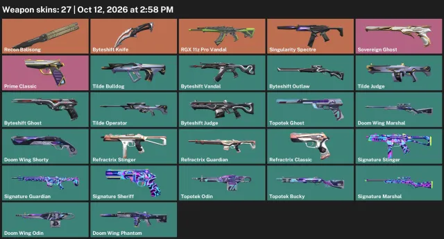 🔥 VALORANT ACCOUNT | RECON BALISONG + BYTESHEET KNIFE + RGX 11z PRO VANDAL 🔥, Sale, Bronze 3, Agents: 24, Skins: 27