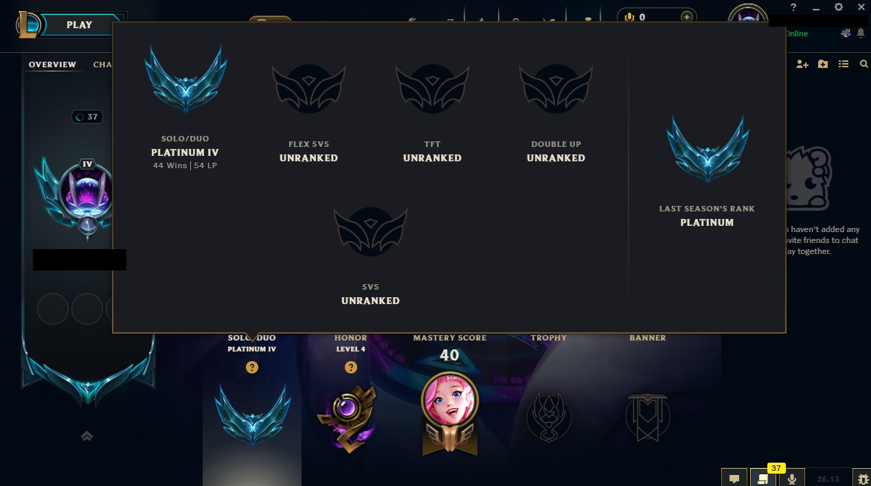 ❤️HANDLEVELED❤️DJ SONA❤️BATTLE QUEEN KATARINA❤️PLATINUM 4❤️80% WR❤️10975 BE 0 RP❤️, Sale, level 37, champions 48, skins 7, Platinum