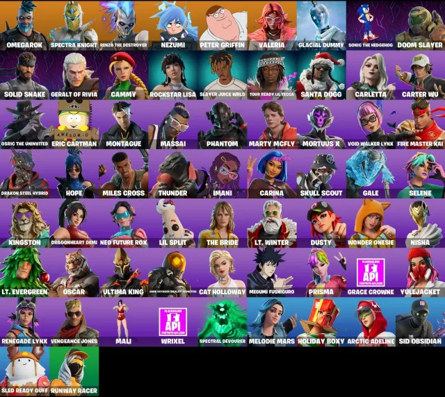[PC/XBOX/PSN] 🔥 65 SKINS | OMEGAROK, SPECTRA KNIGHT,| SONIC THE HEDGEHOG | 2000 V-BUCKS, Продажа, скины 65