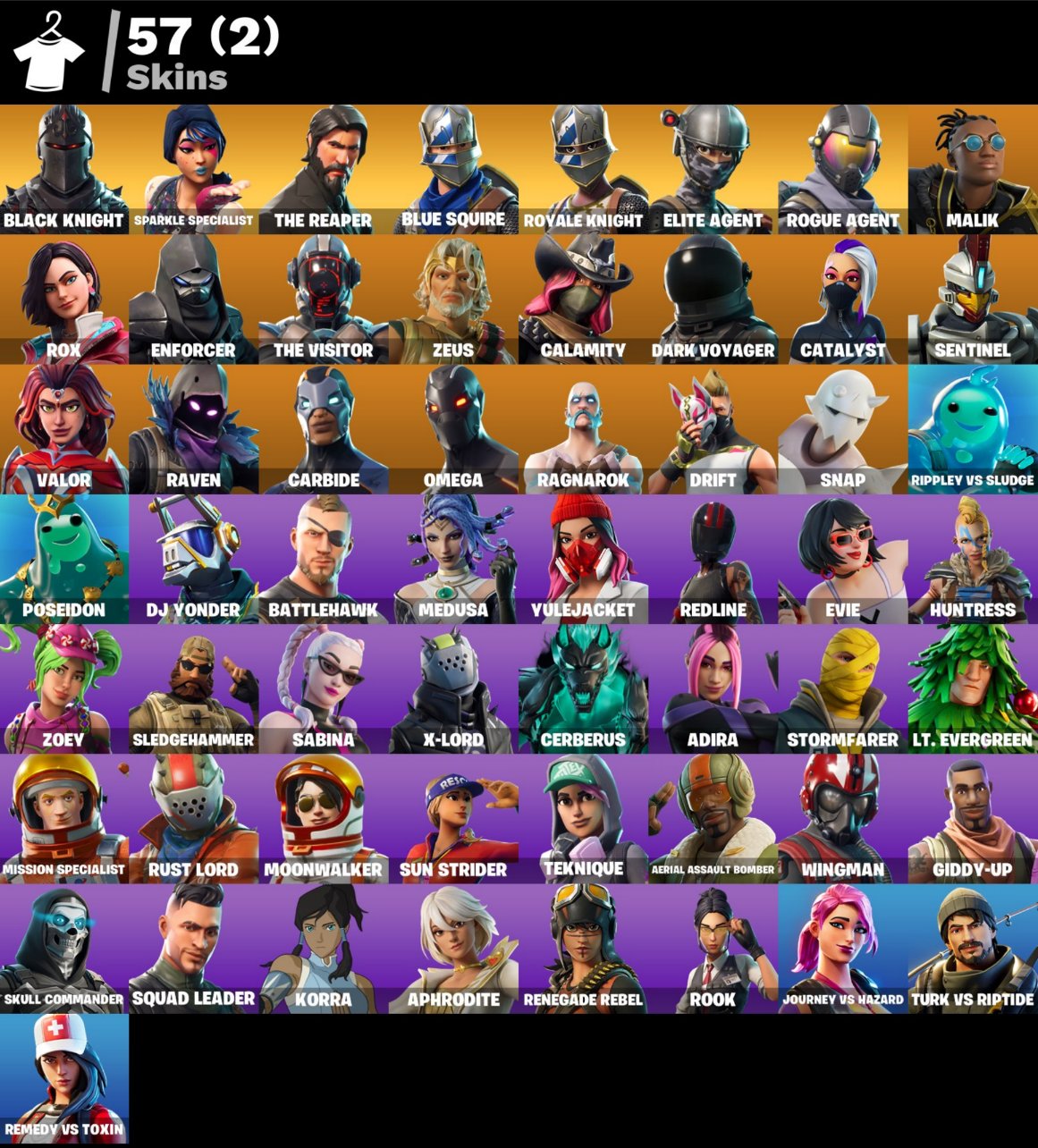 [ПК] ⭐ 57 СКИНОВ ⭐ СМЕНА ПОЧТЫ ⭐ Black Knight | Sparkle Specialist | The Reaper ⭐, Продажа, скины 57