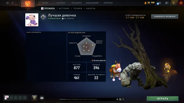 Account with 2500 MMR, 1400 hours, 850 matches, Sale, 2500 MMR, 7000 behavior score, 7000 friendliness, 850 matches, 1400 hours