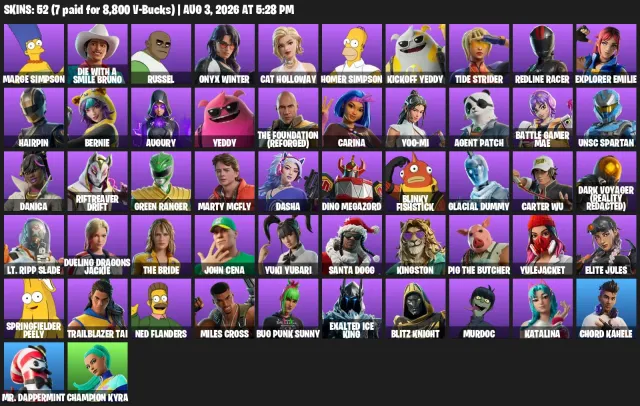 ❤️🔥❤️🔥Fortnite account 52 skins + mail full access❤️🔥❤️🔥+ Glacial Dummy, Sale, skins 16