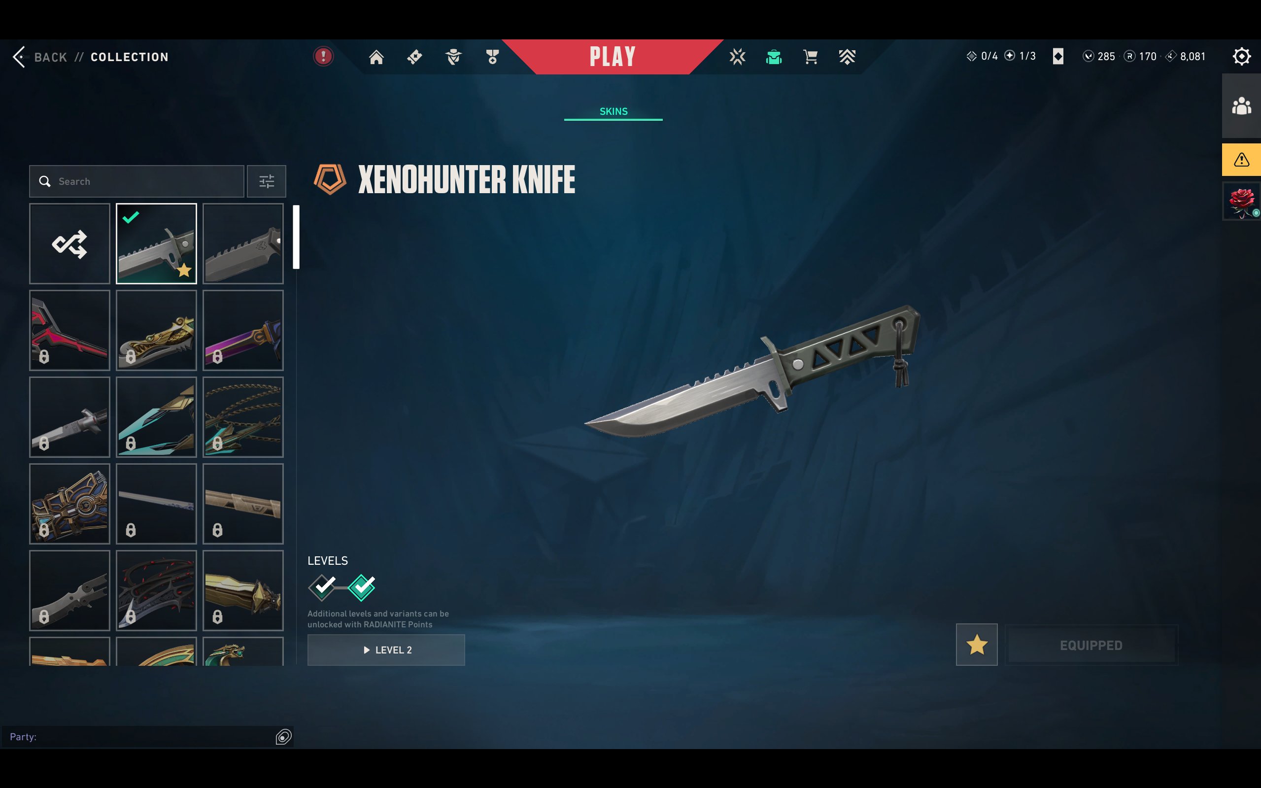 【 Xenohunter Knife 】【 Kuronami / Reaver / Prime / Forsaken Vandal 】, Sale, Silver 1, Agents: 29, Skins: 10