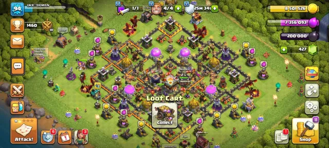 ⚡11 TH ALMOST FULL 🔥 LEVEL 94 ⚡ HEROES 28/27/5 🔥 4 BUILDERS ⚡🔥 (❗️DESCRIPTION ACCOUNT REVIEW❗️), 11 TH Main Village