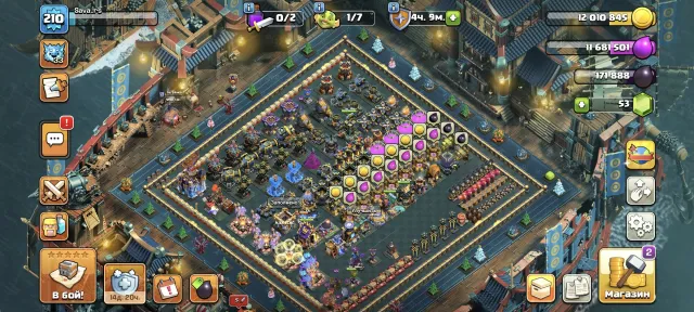 18 ТХ 6 строителей., 18 TH Main Village, 9 TH Builder