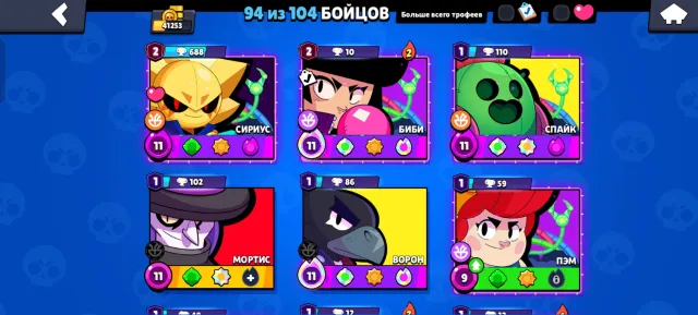 💎❗TOP ACCOUNT FOR BEGINNERS ❗💎, trophies 41254, brawlers 94, primes 14