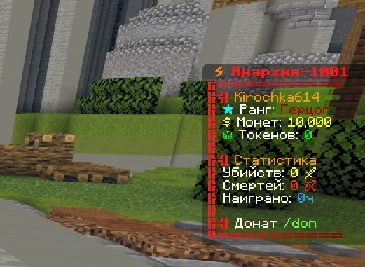 Selling Duke rank (permanent) in Anarchy; didn't buy the "Cats" pack., Sale