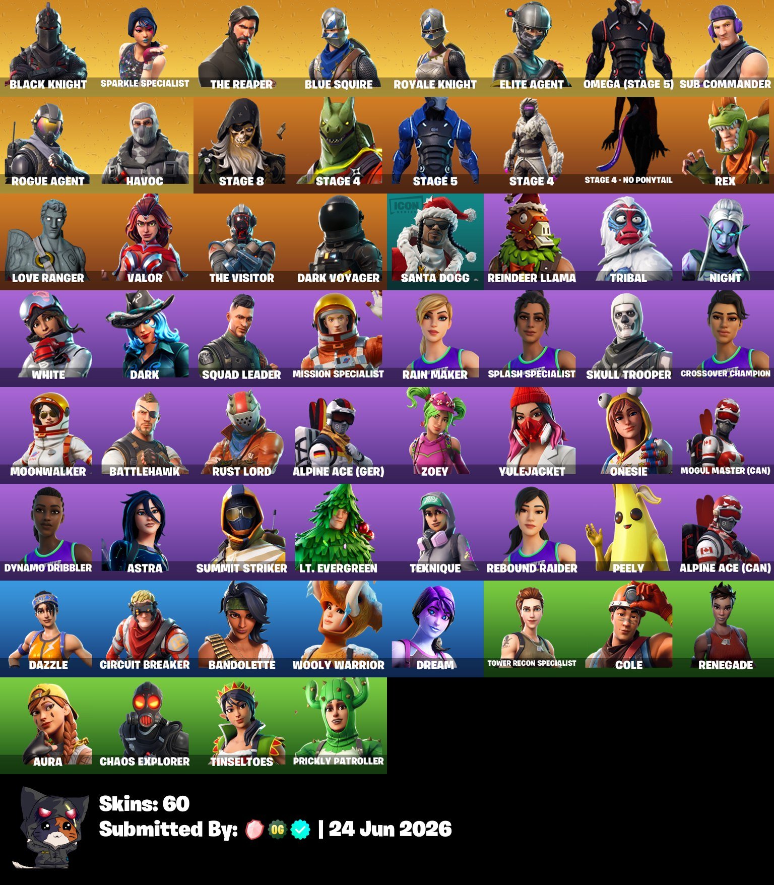 [PC] FA 60 skins Black Knight | Sparkle Specialist | The Reaper, Sale, skins 60