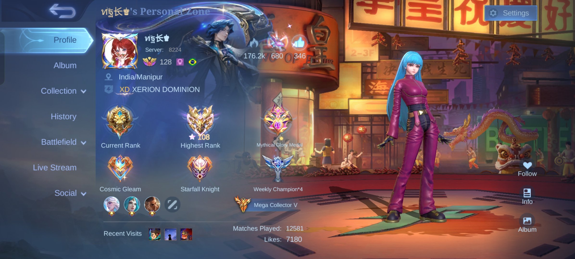 Cheapest Mega Collector 5, Check Photo For Skins, Global 🔥, Sale, Rank: Mythical Immortal, Level: 158, Winrate: 53%, Heroes: 133, Skins: 504