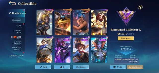 Kof karina💥grimlock roger💥эпический балмонд💥roger💥karrie💥moskov💥mc 126💥эмблема героя макс, Продажа, Ранг: Легенда, Уровень: 96, Процент побед: 50%, Герои: 132, Облики: 227