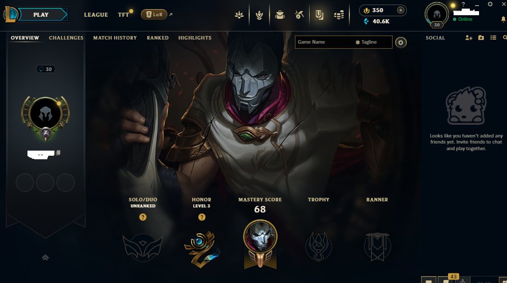 NA HANDLEVEL FRESH LVL 30✔️ONLY ARAM✔️40.6K BE✔️350 RP✔️4 skins in loot✔️5 Mythic Ess✔️Unverifed�#4, Sale, level 30, champions 1, Unranked