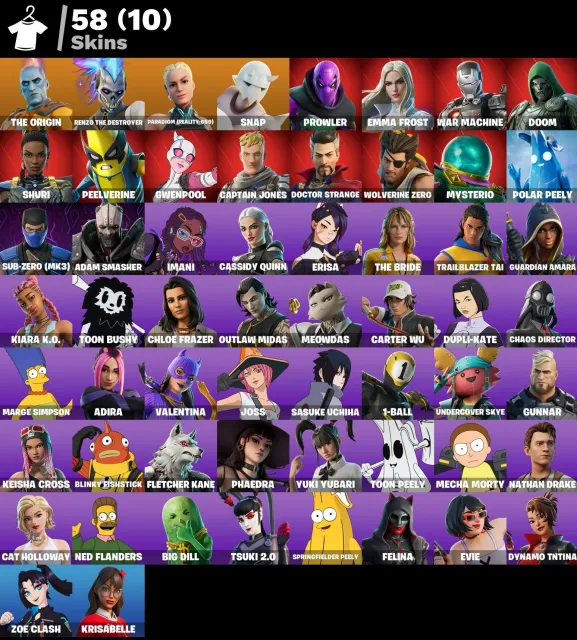 🔥ULTIMATE 58 SKIN BUNDLE🔥| PC/PS/XBOX| PARADIGM⭐ DOOM 💀+ SUB-ZERO❄️+ PROWLER+ WIĘCEJ, Sprzedaż, skiny 58