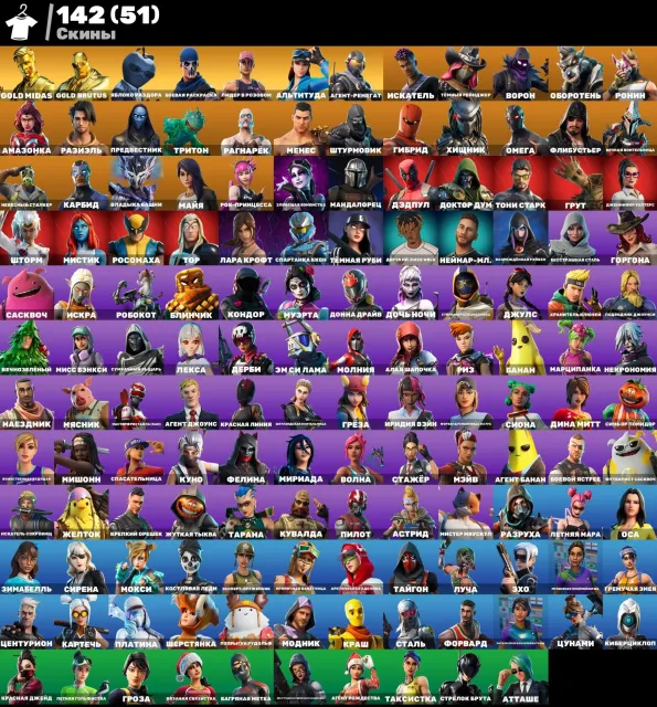 Super Fat acc with leviathan Lara Croft, old pve, Sale, skins 142