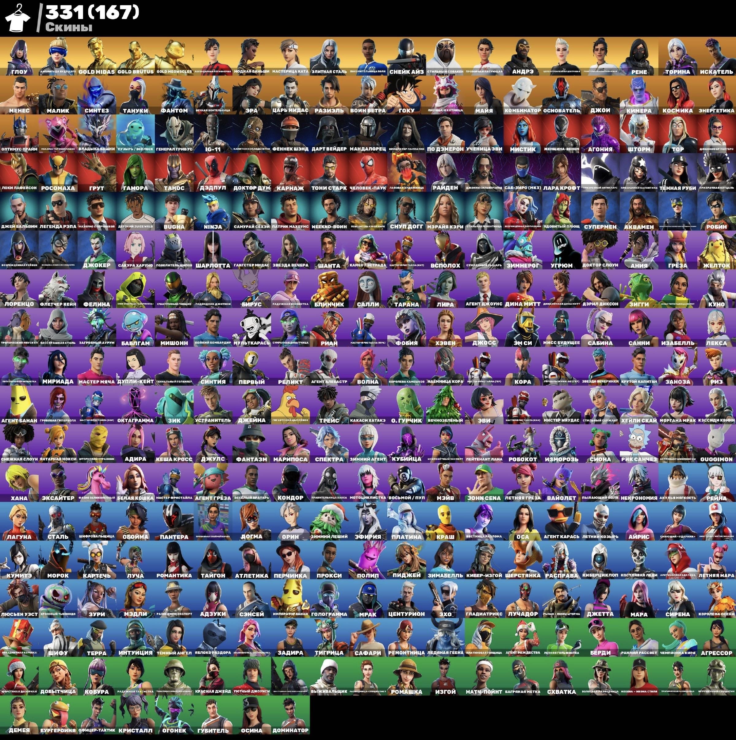 SELL FORTNITE ACCOUNT 80.000$ EARNINGS / TOP 7 FNCS GRAND FINALS 17K PR ( ON PEAK 121K PR ), Sale, skins 331
