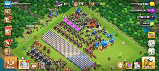 Продам акаунт в Clash of Clans, 13 TH Родной Деревни, 8 TH Строителя