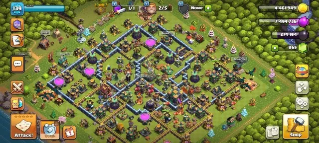 TH14 OLD & COLLECTIBLE | 4 PAID SCENERIES ($7) | 512 LEAGUE MEDALS | LINK TO YOUR EMAIL, 14 TH Родной Деревни, 9 TH Строителя