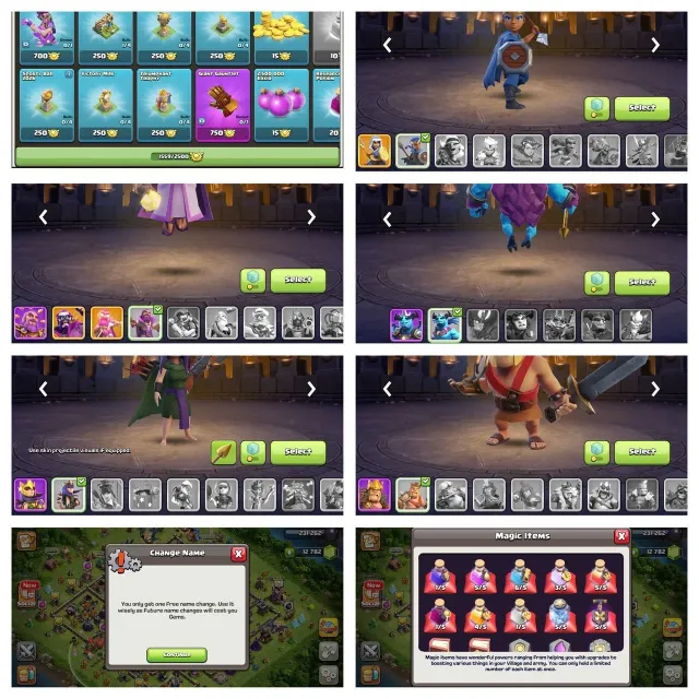 TH18 - 12 Epic Nice Defense Good Walls 12700 Gems - Level 148 - Fast Delivery ( Android & iOS ), 18 TH Main Village