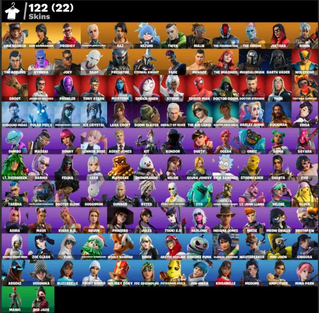 🔥 122 SKINS | LVL 2428 | PARADIGM | FOUNDATION | ACCÈS COMPLET 🔥, Vente, skins 122