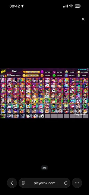 best account 88k, trophies 88999, brawlers 104, primes 72