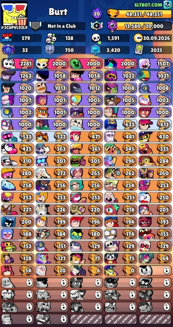 ✨Brawl Stars ✨ 48350 trophies❤️ 32 Primes✨, 48350 trophies, 87 brawlers, 32 primes