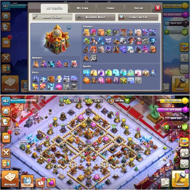 Legendary Scenery ✅【16 TOWN HALL】⚔️【 Read Description 】⚔️【 FULL ACCESS 】✅⚔️, 16 TH Main Village