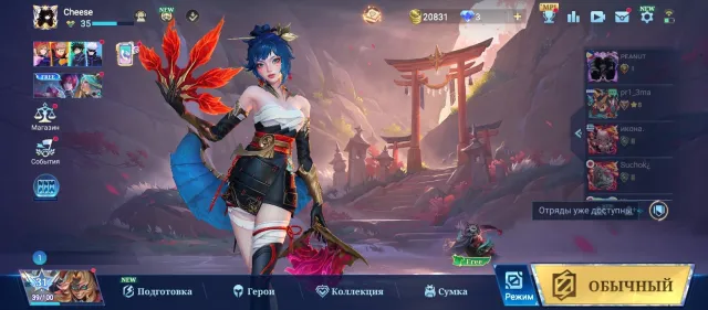 Hayabusa 11.11 Shura, stun, sale with email, Sale, Rank: Legend, Level: 35, Win rate: 65%, Heroes: 72, Skins: 119