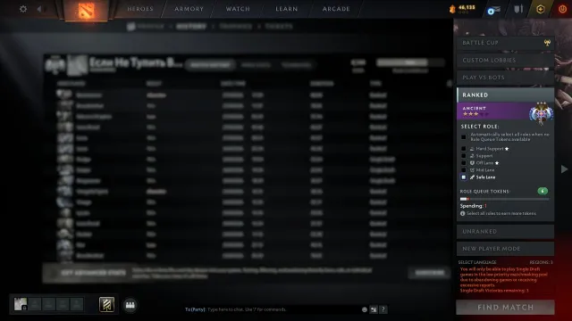 мейнпул акк продаю. на аккаунте 3 гри лп, Продажа, 4100 MMR, 9600 порядочності, 7900 вежливості, 450 матчів, 400 годин