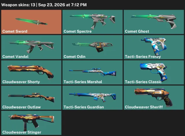 ⬜💠⬜ VALORANT EU❗35 LEVEL❗RARE KNIFE ⟦COMET SWORD⟧❗⟦COMET VANDAL⟧❗13 SKINS❗8 AGENTS❗, Sale, Under calibration, Agents: 11, Skins: 12
