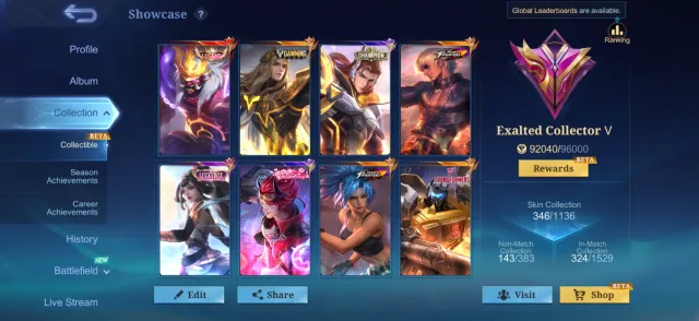 🔥HERO LANCELOT🔥GOOSE COFFEE🔥CHAMPION LANCELOT🔥TRANSFORMERS AND OTHER, Sale, Rank: Legend, Level: 129, Win Rate: 55%, Heroes: 133, Skins: 346