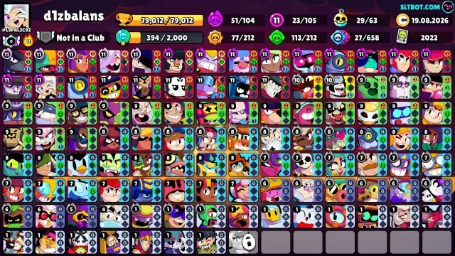 🕹️105/105 БОЙЦОВ🕹️💿23-11Х СИЛ⚡305 СКИНОВ✉️ПОЛНЫЙ ДОСТУП✉️🔥51 ГИПЕРОВ🔥29 БАФФИ🤑, 79012 кубков, 105 бравлеров, 53 праймов