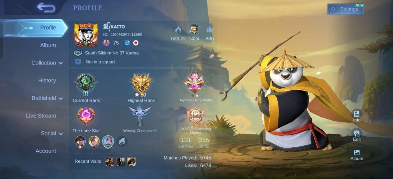 Akai po/ legend alucard/ kof and coll dyroth, Sale, Rank: Mythic, Level: 60, Winrate: 50%, Heroes: 90, Skins: 235