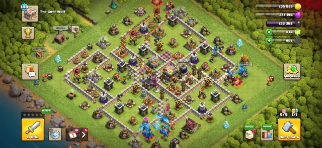 ⚡LVL UP⚡11 TH 148 LVL 99% FULL🚀4 SKINS💎434 GEMS💎⭐5 SLAVES⭐4 EPIC GEAR✨WITH MAIL, 11 TH Home Village, 8 TH Builder Base